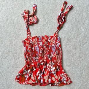 Rachel Zoe smocked blouse